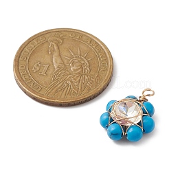 Подвески-цветы из натуральных и синтетических драгоценных камней&nbsp;PALLOY-JF02158