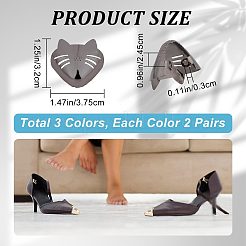 6 шт. 3-х цветные железные накладки на подносок&nbsp;FIND-GF0003-86