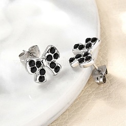 Серьги-гвоздики из нержавеющей стали 304 EJEW-F361-14P