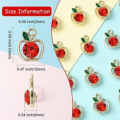 Подвески из сплава и страза&nbsp;PALLOY-CJC0006-71