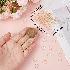 80 шт. Латунные соединительные кольца KK-BBC0008-67