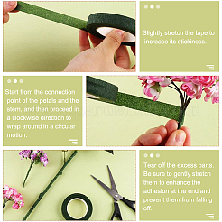 4 рулон самодельной резиновой железной ленты для цветоводства&nbsp;DIY-SP0006-11A