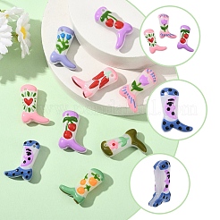 16 шт. двухцветные окрашенные стеклянные бусины&nbsp;BLOW-YW0001-01