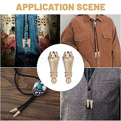 4 шт. латунные наконечники для шнура&nbsp;KK-CA0003-73B