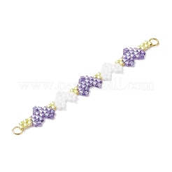 2 шт. двухцветные бисерные сердечки из стекла Miyuki PALLOY-MZ01004