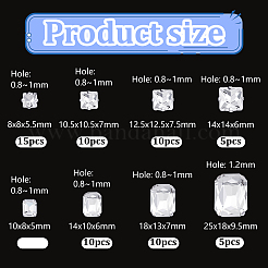 80 шт. 8 стиля прямоугольник RGLA-GA0001-10