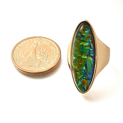 Кольца из смолы с конским глазом RJEW-R006-01G-02