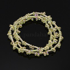 2 отверстие гальванических стекла овальной шарик нити EGLA-J074-FR04