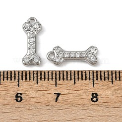 Латунные микропаве прозрачные подвески с фианитом&nbsp;LS-KK-L238-03P