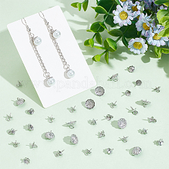 150 шт. 5 стиля 304 нержавеющая сталь чашечка жемчужные штифты кулоны булавки STAS-UN0059-13