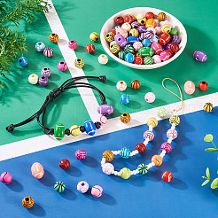 120шт 6 стиля акриловые бусины&nbsp;OACR-TA0003-78