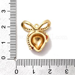 Латунные микро проложить кубического циркония подвески KK-Z131-15G-03