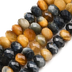 Природных тигровый глаз бисер нитей&nbsp;G-C259-A47-5x8mm