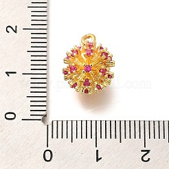 Латунные микро проложить кубического циркония бусы KK-M312-20G