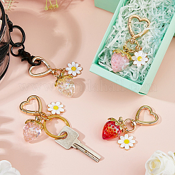 4шт 4 цвета сплава брелок&nbsp;KEYC-FH0001-55