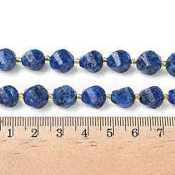 Окрашенные нити натуральных бусин из кунжутной яшмы/киви-яшмы G-U023-A19-01