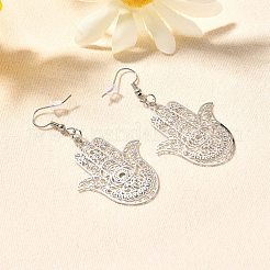 Серьги-подвески из нержавеющей стали 304 EJEW-R015-01P-03