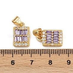 Латунные микро проложить кубического циркония подвески&nbsp;KK-C132-06G