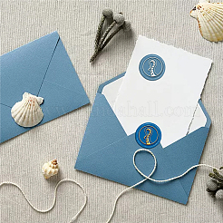 Латунная восковая печать штамп с ручкой&nbsp;AJEW-WH0184-0897