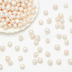 10 нить бусин из натурального культивированного пресноводного жемчуга PEAR-NB0002-42