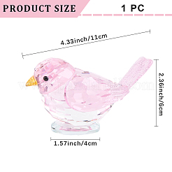 Стеклянная демонстрационная скульптура для птиц&nbsp;AJEW-WH20019-58A