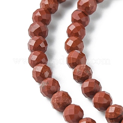 Натуральные красные яшмы бусы пряди G-F748-H01-03