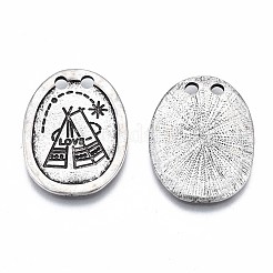 Соединители из сплава в тибетском стиле PALLOY-Q441-069-RS