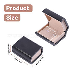 Пластиковые подарочные коробки для запонок в форме книги&nbsp;CON-WH0089-189