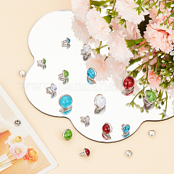 144 комплект из 16 пластиковых имитаций бирюзового цвета и заклепок из сплава FIND-GO0001-92