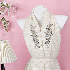 2 шт. тканевые нашивки со стразами&nbsp;PATC-FG0003-56