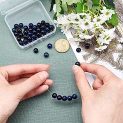 Природных тигровый глаз бисер нитей G-AR0001-73