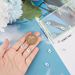 10 шт. бусины из натурального белого перламутра SSHEL-BBC0001-02