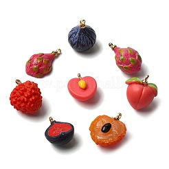 9 шт. 9 стиля подвески из латуни и акрила&nbsp;OACR-CJ0002-67