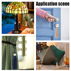 8 шт. полиэстеровая подвеска-кисточка AJEW-GF0004-66D