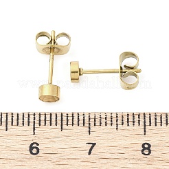 Фурнитура для сережек-гвоздиков из нержавеющей стали 304&nbsp;STAS-V003-09G-04