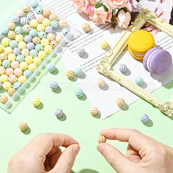 100 шт. окрашенные распылением смоляные бусины&nbsp;RESI-CJ0004-96