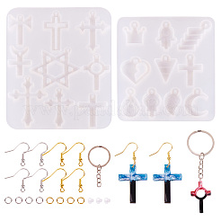 Наборы для изготовления висячих сережек своими руками DIY-TA0012-35