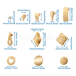 Фурнитура для сережек-гвоздиков из нержавеющей стали 304 STAS-TA0004-28