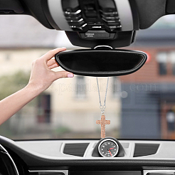 2 шт. 2-цветный железный крест-подвесной кулон со стразами&nbsp;IFIN-FH0001-95