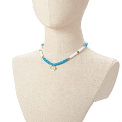 Полимерная глина бисера ожерелья NJEW-JN03614