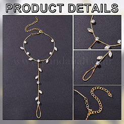 2 шт. сплав цепи панцирного плетения браслеты на ногу&nbsp;AJEW-GA0007-85G