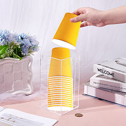 Акриловые одноразовые бумажные держатели для стаканчиков&nbsp;AJEW-WH0248-889