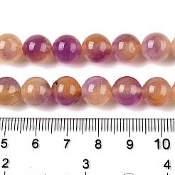 Окрашенные природные белый нефрит бисер пряди&nbsp;G-T138-10mm-210-28