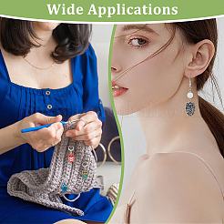 20 шт. эмалированные маркеры стежков с подвеской в виде совы HJEW-NB00263