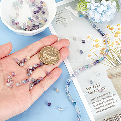 2 нити натуральных флюоритовых бусин нити G-OC0004-38