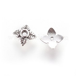 Тибетском стиле сплав шарик крышки TIBEB-Q018-AS-FF