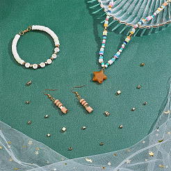 140шт 7 стиля латунные распорные бусины&nbsp;KK-PH0001-09