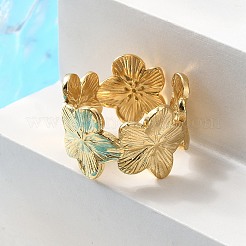 Открытое манжетное кольцо из нержавеющей стали 304&nbsp;X-RJEW-C067-23G