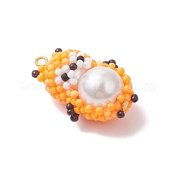 Подвески в виде хомяка из стеклянных бусин&nbsp;PALLOY-MZ01035-02