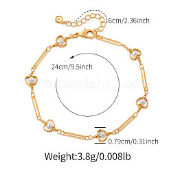 Браслеты на ногу из латуни с пластиковыми бусинами-жемчужинами в форме яблока ко Дню учителя для женщин&nbsp;FS-WG6989F-01